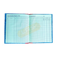 LRS Attendance Book Short Size - 21 * 17 cm - 80 GSM Ledger Paper - Hazri Copy 38 Pages - Pack of 1 - 1-Part Attendance Book(1 Sets)