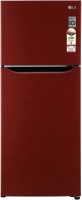 LG 260 L Frost Free Double Door 1 Star Refrigerator  with Smart Inverter With Multi Air Flow Cooling ,Smart Connect & Humidity Controller(Peppy Red, GL-N292KPRR)