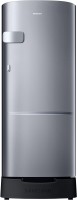 View SAMSUNG 192 L Direct Cool Single Door 3 Star Refrigerator with Base Drawer(Gray Silver, RR20B1Z1YGS/HL) Price Online(Samsung)