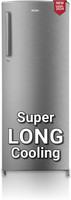Haier 235 L Direct Cool Single Door 2 Star Refrigerator  with DEFT TechnologyLarge Vegetable Space(Star�Grey, HRD-2562BGS-N)