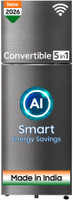 Samsung 350 L Frost Free Double Door 3 Star Refrigerator  with Convertible 5-in-1, Wifi Enabled, Bespoke AI, Digital Inverter, 2026 Model(Luxe Black, RT38HG5A23BXHL)