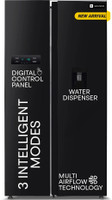 realme TechLife 584 L Frost Free Side by Side Refrigerator  with Water Dispenser, Farm Fresh Technology, and Digital Control Panel(Black, 584MS025RMBD)