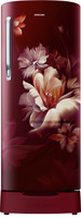 Samsung 183 L Direct Cool Single Door 3 Star Refrigerator with Base Drawer(Midnight Blossom Red, RR20H2823RZ/NL)