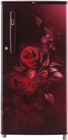 LG 190 L Direct Cool Single Door 2 Star Refrigerator(Scarlet Euphoria, GL-B199OSEC)