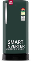 LG 201 L Direct Cool Single Door 5 Star Refrigerator with Base Drawer(Emerald Green, GLD2156ZHEG)