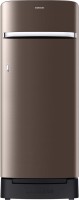 SAMSUNG 225 L Direct Cool Single Door 4 Star Refrigerator with Base Drawer(Luxe Brown, RR23B2H2XDX/HL)