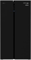 View Voltas Beko 640 L Frost Free Side by Side Refrigerator(BLACK GLASS, RSB665GBRF)  Price Online