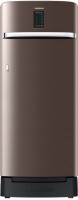 SAMSUNG 225 L Direct Cool Single Door 5 Star Refrigerator with Base Drawer  with Digi Touch Cool, BSD(LUXE BROWN, RR23A2F3WDX/HL)