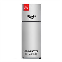 Haier 240 L Frost Free Double Door 2 Star Refrigerator(Moon Silver, HEF-252EGS-P)