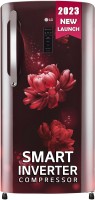 LG 201 L Direct Cool Single Door 4 Star Refrigerator  with Mi-com(Scarlet Charm, GL-B211HSCY)