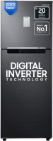 SAMSUNG 236 L Frost Free Double Door 2 Star Refrigerator  with Digital Inverter(Luxe Black, RT28C3452BX/HL)