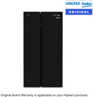 Voltas Beko by A Tata Product 640 L Frost Free Side by Side Refrigerator(Black, RSB665GBRF)