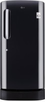 LG 215 L Direct Cool Single Door 5 Star Refrigerator with Base Drawer(Ebony Sheen, GL-D221AESZ)