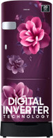 Samsung 223 L Direct Cool Single Door 3 Star Refrigerator with Base Drawer  with Digital Inverter(Camellia Purple, RR24C2Z23CR/NL)