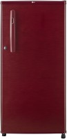 View LG 190 L Direct Cool Single Door 2 Star Refrigerator(Peppy Red, GL-B199OPRC) Price Online(LG)
