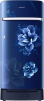 SAMSUNG 198 L Direct Cool Single Door 5 Star Refrigerator with Base Drawer(Camellia Blue, RR21T2H2WCU/HL)