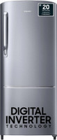 Samsung 183 L Direct Cool Single Door 3 Star Refrigerator  with Digital Inverter(Elegant Inox, RR20C1723S8/HL)