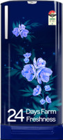 Godrej 180 L Direct Cool Single Door 5 Star Refrigerator with Base Drawer  with Faster Bottle Cooling And Ice Making(Maple Blue, RD EDGENEO 207E TDF MP BL)