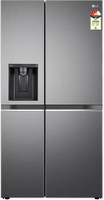 LG 630 L Frost Free Side by Side 3 Star Convertible Refrigerator(Shiny Steel, GL-L257CPZ3)