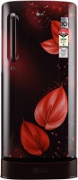 LG 190 L Direct Cool Single Door 5 Star Refrigerator with Base Drawer  with Smart Inverter Moist 'N' Fresh(Scarlet Victoria, GL-D201ASVZ)