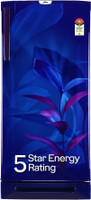 Godrej 202 L Direct Cool Single Door 5 Star Refrigerator with Base Drawer  with Turbo Cooling Technology With Energy Efficient Inverter Compressor(Marine Blue, RD 210E TDI MN BL)