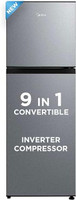 Midea 233 L Frost Free Double Door Top Mount 2 Star Refrigerator(Crystal Silver, MDRT324FGI50)