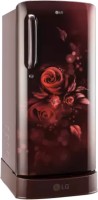 View LG 215 L Direct Cool Single Door 3 Star Refrigerator(Scarlet Euphoria, GL-D221ASED)  Price Online