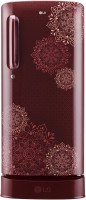 View LG 190 L Direct Cool Single Door 5 Star Refrigerator with Base Drawer(Ruby Regal, GL-D201ARRZ) Price Online(LG)