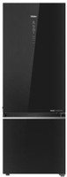 Haier 460 L Frost Free Double Door Bottom Mount 3 Star Refrigerator(BLACK GLASS, HRB-4804CKG)