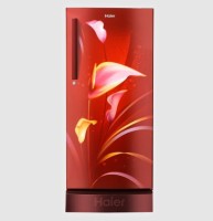 View Haier 195 L Direct Cool Single Door 3 Star Refrigerator with Base Drawer(Red Arum, HRD-1953CPRA) Price Online(Haier)