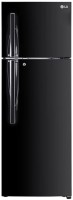 View LG 308 L Frost Free Double Door 3 Star Convertible Refrigerator(Ebony Shine, GL-T322RESX)  Price Online
