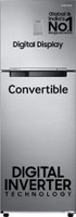 Samsung 256 L Frost Free Double Door 3 Star Convertible Refrigerator  with Digital Inverter and Display(Elegant Inox, RT30C3733S8/HL)