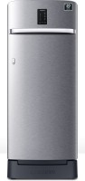 View SAMSUNG 215 L Direct Cool Single Door 4 Star Refrigerator with Base Drawer  with Digi-Touch Cool, Digital Inverter(Elegant Inox, RR23C2F24S8/HL)  Price Online