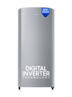 Samsung 183 L Direct Cool Single Door 2 Star Refrigerator  with Digital Inverter, Single Touch Defrost, 2026 Model(Gray Silver, RR19H20C2GS/NL)