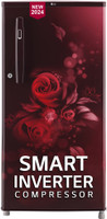 LG 185 L Direct Cool Single Door 4 Star Refrigerator  with Smart Inverter Compressor(Scarlet Euphoria, GL-B199OSEY)