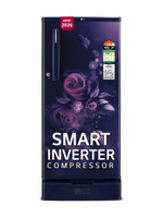 LG 185 L Direct Cool Single Door 4 Star Refrigerator with Base Drawer  with Smart Inverter Compressor, Runs on Home Inverter, Fit Max Chiller Tray & 2026 Model(Blue Euphoria, GLD1945ZOBE)