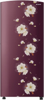 Sharp 187 L Direct Cool Single Door 2 Star Refrigerator(Floral Fall Maroon, SJ-DF207N2-PRF)