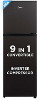 Midea 233 L Frost Free Double Door Top Mount 3 Star Convertible Refrigerator(Jazz Black, MDRT359FGI28)
