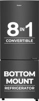 Haier 237 L Frost Free Double Door Bottom Mount 3 Star Convertible Refrigerator  with Convertible 8-in-1Turbo Icing(GE Black, HEB-243GB-P)