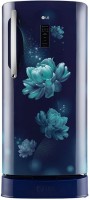 LG 204 L Direct Cool Single Door 4 Star Refrigerator with Base Drawer(Blue Charm, GL-D211CBCY)