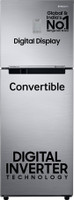 SAMSUNG 236 L Frost Free Double Door 3 Star Convertible Refrigerator  with Digital Inverter and Display(Elegant Inox, RT28C3733S8/HL)