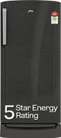 Godrej 194 L Direct Cool Single Door 5 Star Refrigerator with Base Drawer  with Turbo Cooling Technology With Energy Efficient Inverter Compressor(Fossil Steel, RD M200E TDI FS ST)