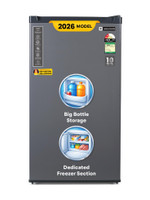 realme TechLife 84 L Direct Cool Single Door 2 Star Refrigerator(Silver Grey, 85VD2RM26|85VD2RM26-SG)