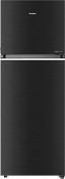 Haier 345 L Frost Free Double Door 3 Star Convertible Refrigerator(Black Brushline, HEF-35TKS)