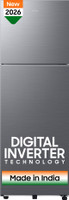 Samsung 256 L Frost Free Double Door 3 Star Refrigerator  with Digital Inverter, 2026 Model(REFINED INOX, RT40H30W3THL)