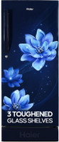 Haier 190 L Direct Cool Single Door 4 Star Refrigerator with Base Drawer  with Large Storage Space1 Hour Icing Technology(MARINE PEONY, HED-204MFB-P)