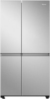 Hisense 688 L Frost Free Side by Side Inverter Technology Star Refrigerator(STAINLESS STEEL LOOK, RS688N4SSVWI)