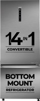 Haier 295 L Frost Free Double Door Bottom Mount 2 Star Convertible Refrigerator(Inox Steel, HEB-452)
