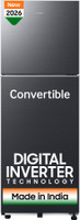 Samsung 236 L Frost Free Double Door 3 Star Refrigerator  with Convertible, Digital Inverter, 2026 Model(BLACK DOI, RT40H28U3FHL)