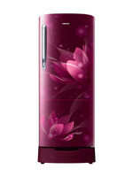 Samsung 183 L Direct Cool Single Door 2 Star Refrigerator(Saffron Red, RR20C1812R8/HL)